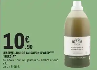 E.Leclerc Lessive liquide au savon d'alep offre