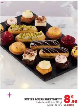 Super U Petits fours prestige offre