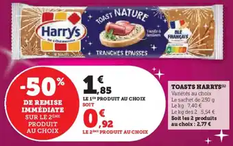 Super U HARRYS Toasts offre