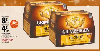 E.Leclerc Express "GRIMBERGEN" Bière blonde offre