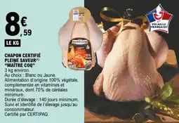 E.Leclerc Express "MAÎTRE COQ” Chapon certifié pleine saveur offre