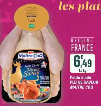 G20 PLEINE SAVEUR MAÎTRE COQ Petite dinde offre