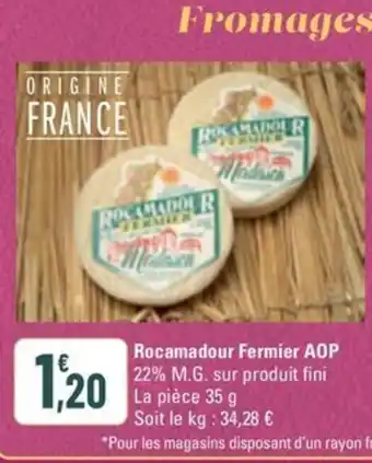 G20 Rocamadour Fermier AOP offre