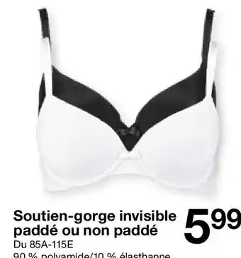 Zeeman Soutien-gorge invisible paddé ou non paddé offre