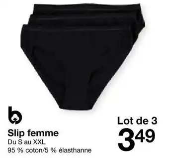 Zeeman Slip femme offre