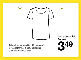 Zeeman Notre tee-shirt femme offre