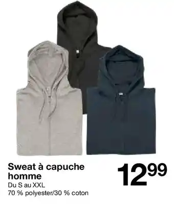 Zeeman Sweat à capuche homme offre