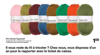 Zeeman Fil à tricoter Supersoft offre