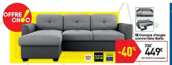Conforama Canapé d'angle convertible Balto offre