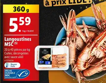 Lidl DELUXE Langoustines offre