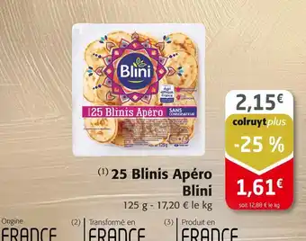 Colruyt Blini 25 Blinis Apéro offre