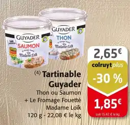 Colruyt Guyader Tartinable offre