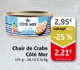 Colruyt COTÉ MER Chair de Crabe offre