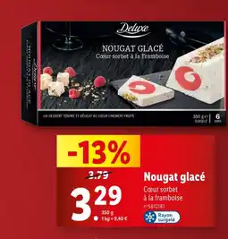 Lidl Deluxe Nougat glacé offre