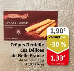 Colruyt Les Délices de Belle France Crêpes Dentelle offre