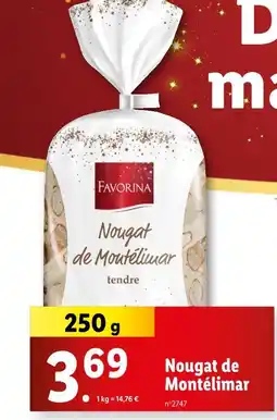 Lidl Favorina Nougat de Montélimar offre