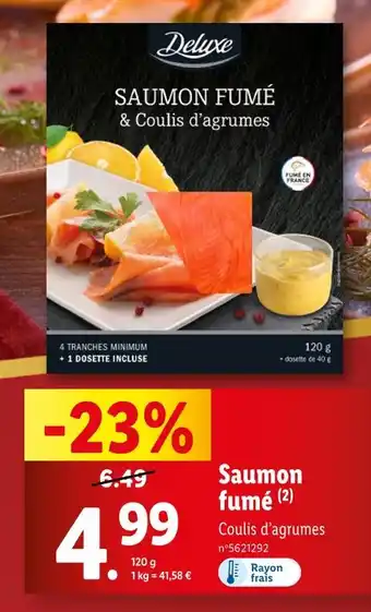 Lidl DELUXE Saumon fumé offre