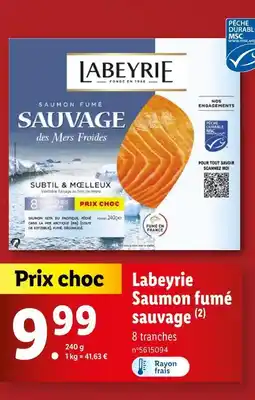 Lidl LABEYRIE Saumon fumé sauvage offre