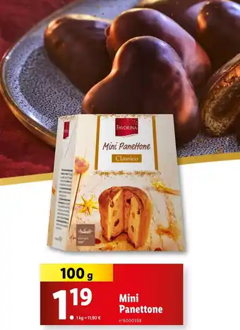 Lidl FAVORINA Mini panettone offre