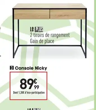 Conforama Console Nicky offre