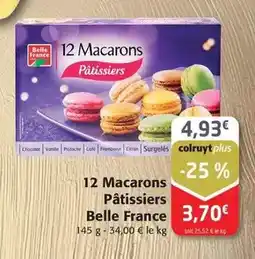 Colruyt Belle france - 12 macarons pâtissiers offre