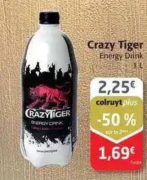 Colruyt Crazy tiger - energy drink offre