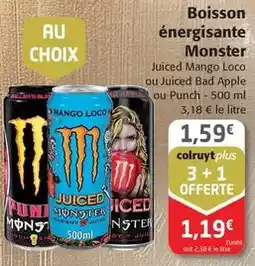 Colruyt Monster - boisson énergisante offre