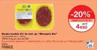 Bihr Pinlock bleu offre