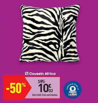 Conforama Coussin Africa offre