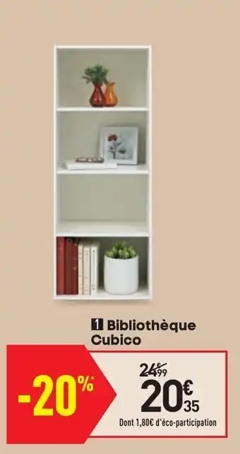 Conforama Bibliothèque Cubico offre