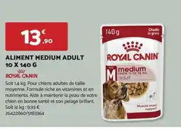 Bricomarché ROYAL CANIN Aliment medium adult offre