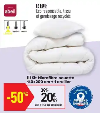 Conforama Kit Microfibre couette offre