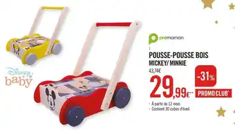 Orchestra Pousse-pousse bois mickey/ minnie offre