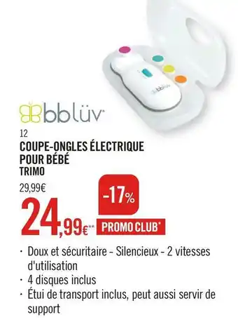 Orchestra Coupe-ongles électrique pour bébé trimo offre