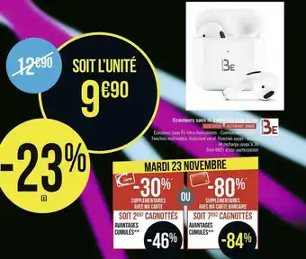 Ecouteurs sans fil earbuds fun blanc