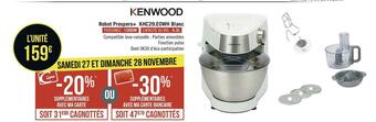 Géant Casino Kenwood robot prospero+ khc29.e0wh blanc offre