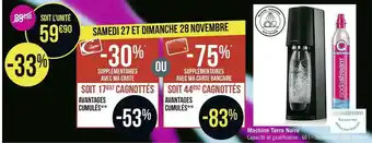 Géant Casino Sodastream machine terra noire offre