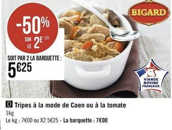 Bigard tripes à la mode de caen ou à la tomate