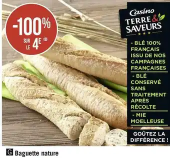 Géant Casino Baguette nature offre
