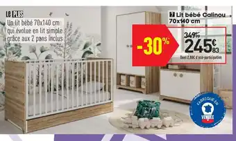Conforama Lit bébé Calinou offre