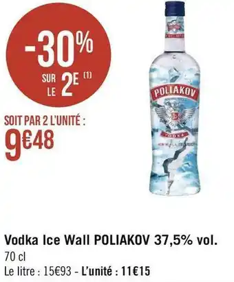 Géant Casino Poliakov vodka ice wall 37,5% vol. offre
