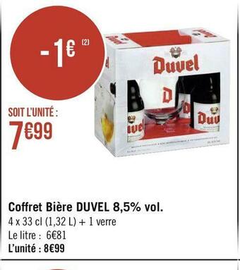 Géant Casino Duvel coffret bière 8,5% vol. offre