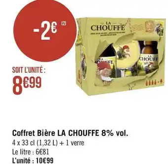 Géant Casino La chouffe coffret bière 8% vol. offre