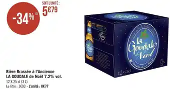 La goudale bière brassée à l’ancienne de noël 7.2% vol.