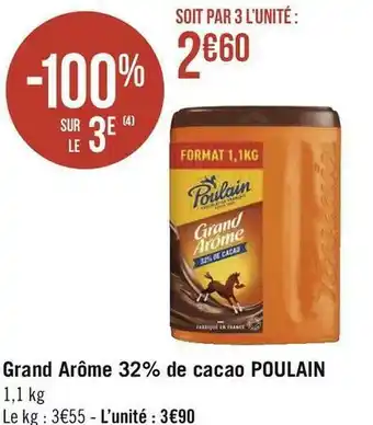 Poulain grand arôme 32% de cacao
