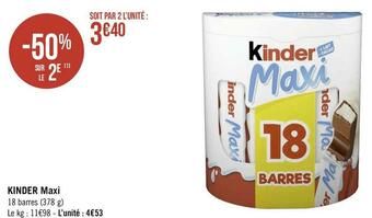 Kinder kinder maxi