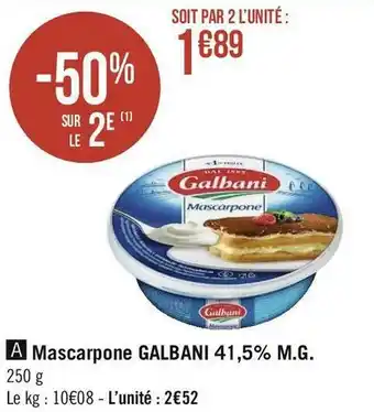 Galbani mascarpone 41,5% m.g.
