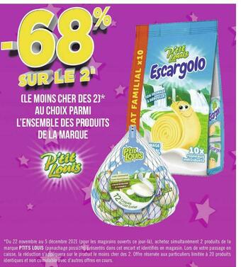 Géant Casino P'tit louis bon plan l’ensemble des produits de la marque p'tit louis offre