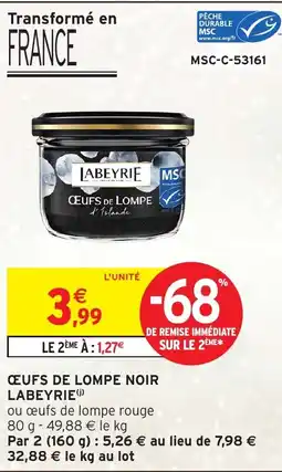 Intermarché Hyper LABEYRIE Œufs de lompe noir offre