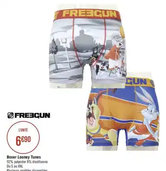 Géant Casino Freegun boxer looney tunes offre
